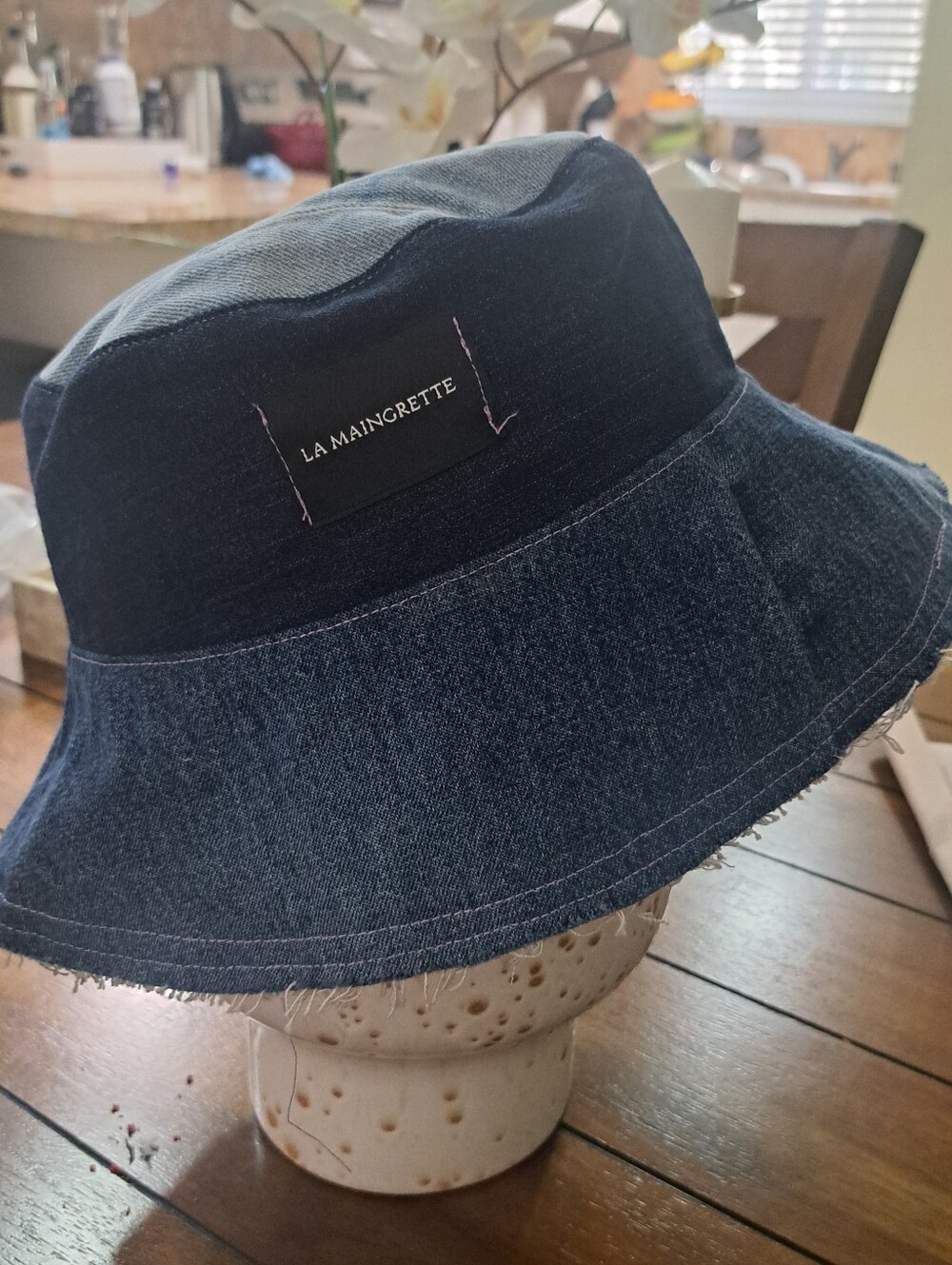 LA MAINGRETTE Dark Denim Bucket Hat